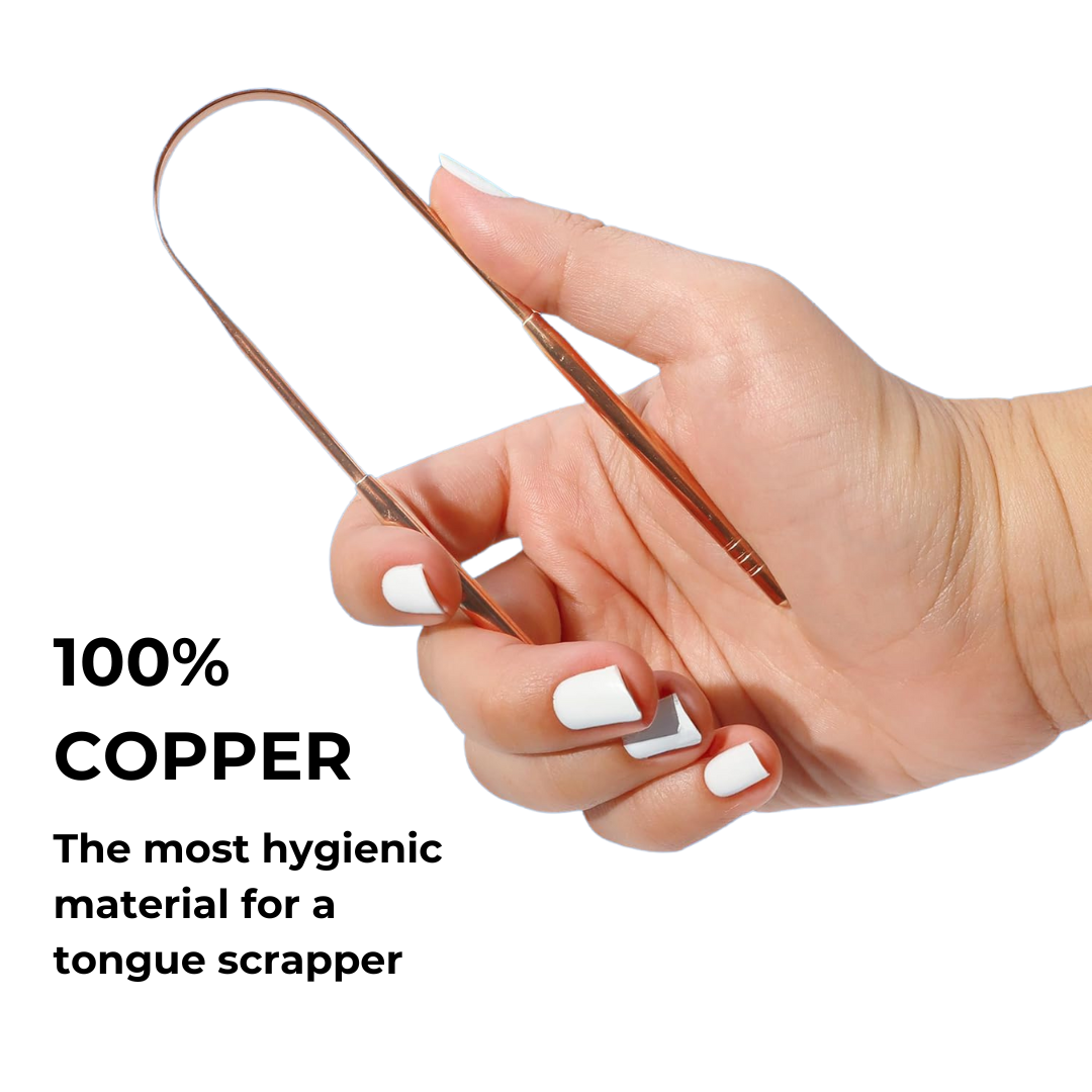 Copper Tongue Scrapper (3 PACK)