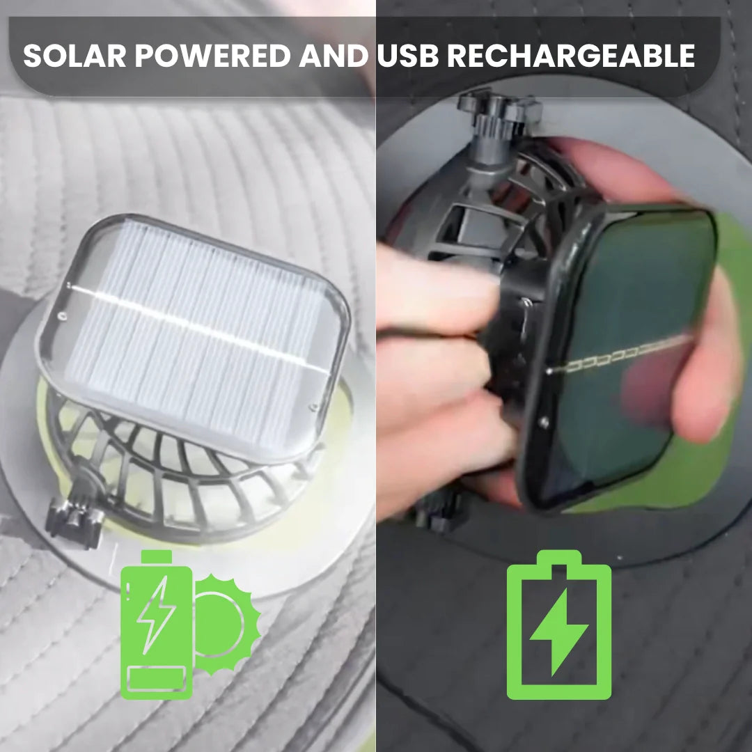 Solar Fan Hat Solar Breeze