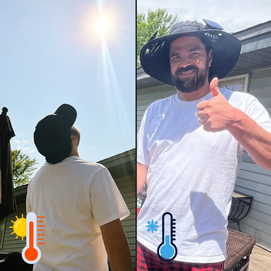 Solar Fan Hat Solar Breeze