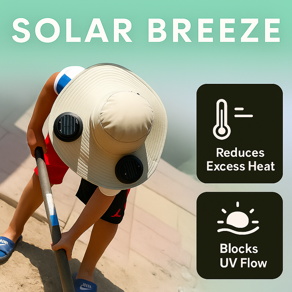 Solar Fan Hat Solar Breeze