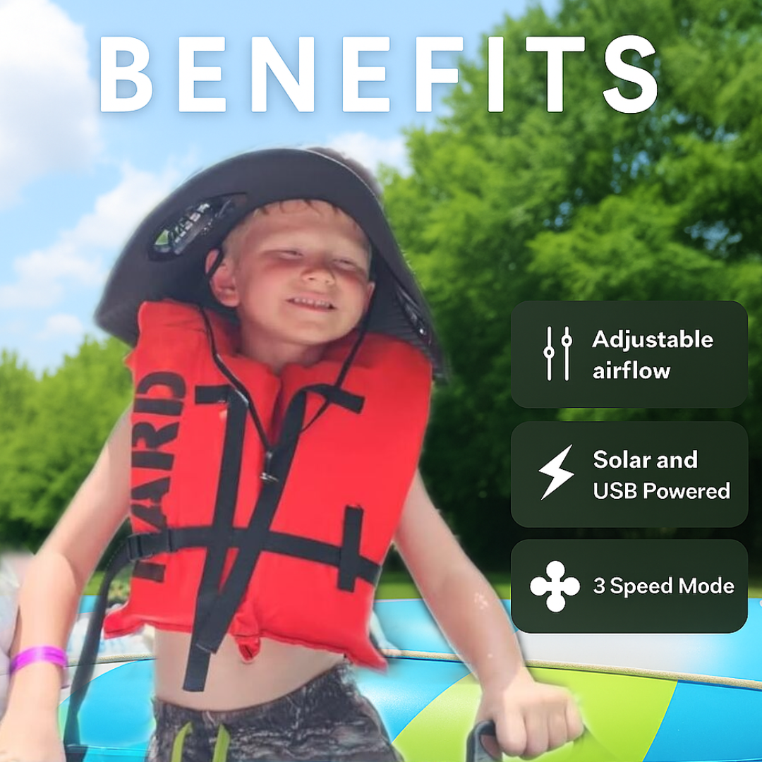Solar Fan Hat Solar Breeze