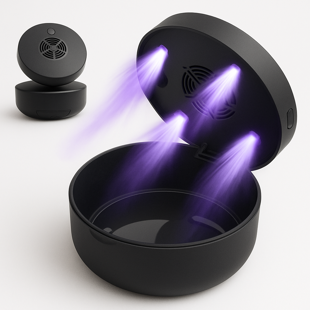 Denture Travel Dome UVC Case